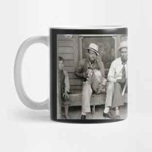 Street Musicians, 1938. Vintage Photo Mug